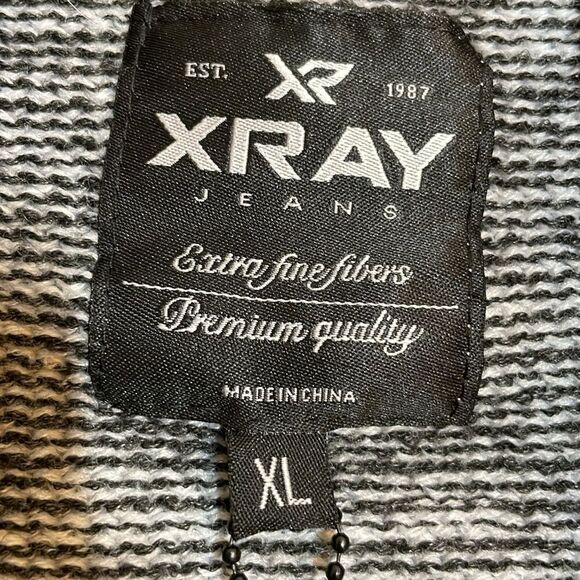 X-Ray Men's Full-Zip Sherpa Knit Hoodie Sweater size XL NWT - Picture 10 of 11